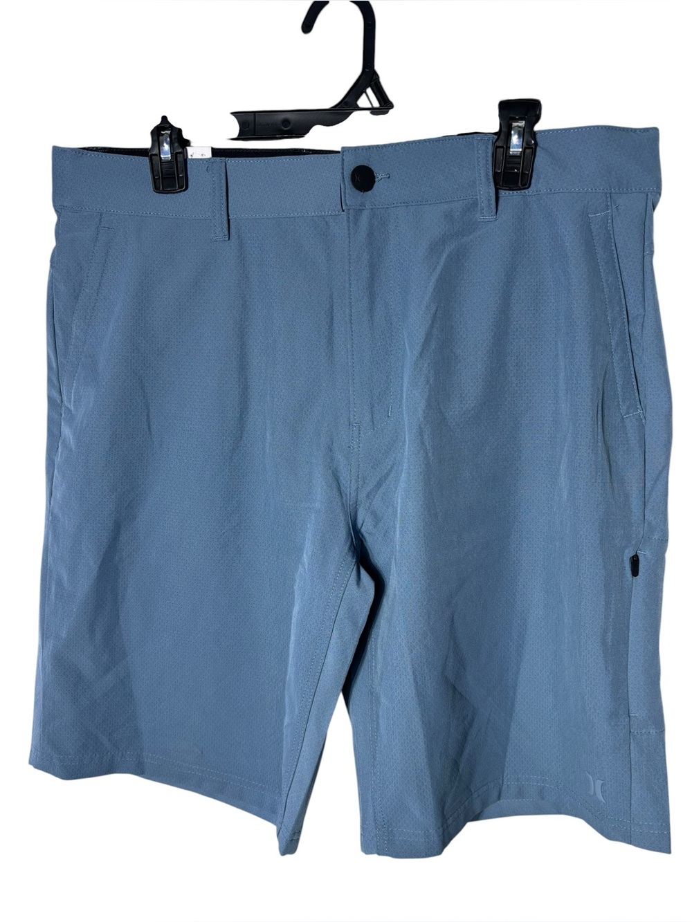 Hurley men’s 34 trek hybrid shorts blue outdoor water repellent summer new